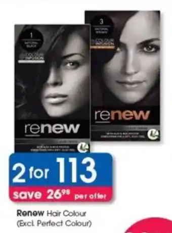 Clicks Renew Hair Colour (Excl. Perfect Colour) offer