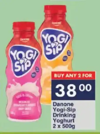 President Hyper Danone Yogi-Sip Drinking Yoghurt offer