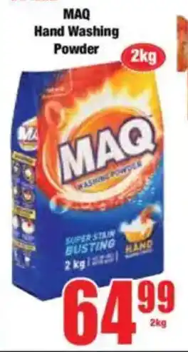 Boxer MAQ Hand Washing Powder offer