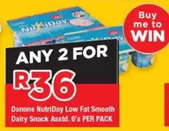 OK Grocer Danone NutriDay Low Fat Smooth Dairy Snack Asstd. offer