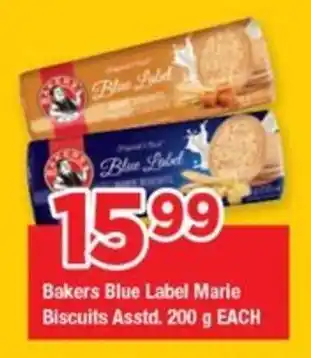 OK Grocer Bakers Blue Label Marie Biscuits Asstd. offer