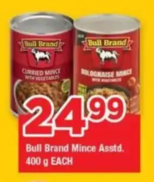 OK Grocer Bull Brand Mince Asstd. offer