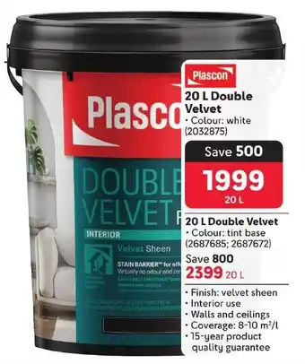 Makro Plascon Double Velvet offer