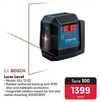 Makro BOSCH Laser Level offer