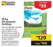 Builders Warehouse Garden Master 10Kg All Purpose Fertiliser offer