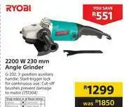Builders Warehouse Ryobi 2200W 230mm Angle Grinder offer