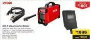 Builders Warehouse Ryobi 200A MMA Inverter Welder offer