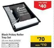 Builders Warehouse Black Friday Roller Tray Set (Black) 225mm offer