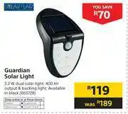 Builders Warehouse Solar Flair Guardian Solar Light offer