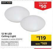 Builders Warehouse Lightworx 12W LED Ceiling Light-Each offer