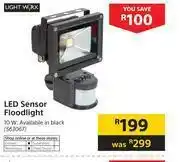 Builders Warehouse Lightworx LED Sensor Floodlight-Each offer