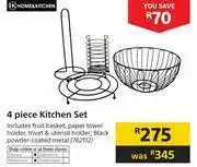 Builders Warehouse Home & Kitchen 4 Piece Kitchen Set offer