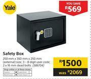Builders Warehouse Yale Safety Box-250mm x 350mm x 250mm offer