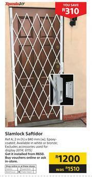 Builders Warehouse Xpanda DIY Slamlock Saftidor-2m (h) x 840mm (w) offer