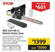 Builders Warehouse Ryobi 405mm 40cc Petrol Chain Saw offer