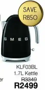 Kloppers Smeg KLF03BL 1.7L Kettle offer