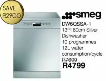 Kloppers Smeg DW6QSSA-1 12L offer