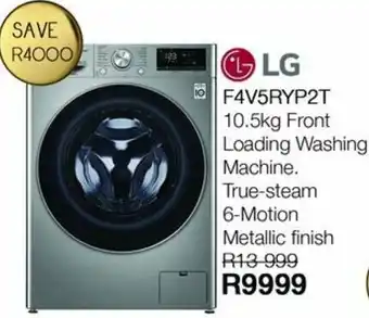 Kloppers LG F4V5RTP2T 10.5kg Front Loading Washing Machine offer