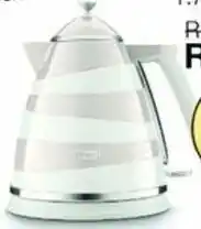 Kloppers Delonghi KBAC3001W, Avvolta Class 1.7L Kettle, White Finish offer