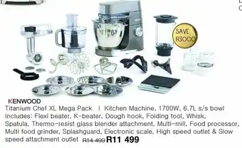 Kloppers Kenwood Titanium Chef XL Mega Pack offer