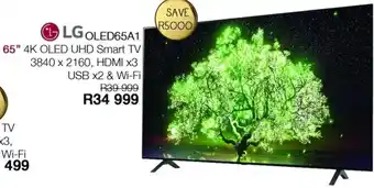Kloppers LG OLED65A1 65" 4K OLED UHD Smart TV offer