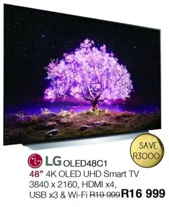 Kloppers LG OLED48C1 48" 4K OLED UHD Smart TV offer