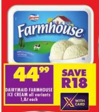 Shoprite Dairymaid farmhouse ice cream all variants offer