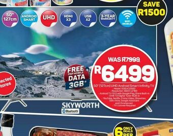 Pick n Pay Skyworth 50" uhd smart android tv offer