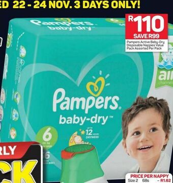 Pick n Pay Pampers disposable nappies offer