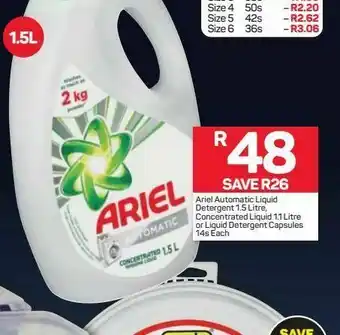Pick n Pay Ariel auto liquid detergent offer