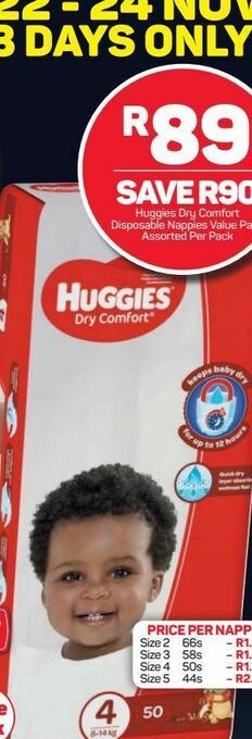 Pick n Pay Hypermarket Huggies disposable nappies offer