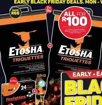 Etosha firelighters & charcoal
