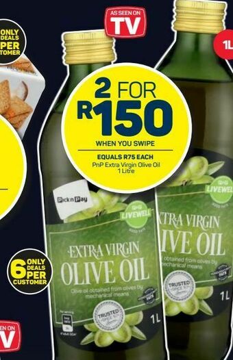 Pick n Pay Hypermarket Pnp olive oil 2 offer