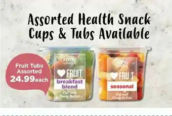 Food Lover's Market Fruit tubes offer