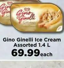 Food Lover's Market Gino ginelli ice cream offer