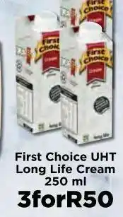 Food Lover's Market First choice long life milk 3 offer