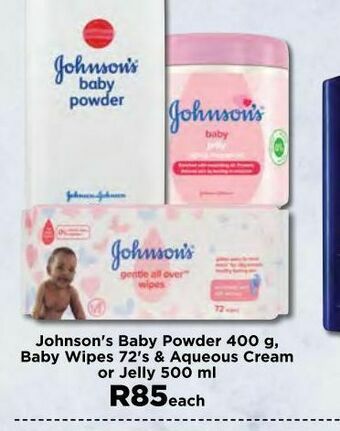 Johnson's baby wipes