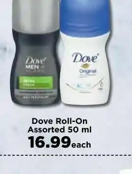 Food Lover's Market Dove roll-on offer