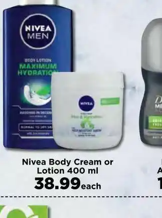 Food Lover's Market Nivea body lotion offer