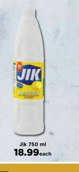 Food Lover's Market Jik bleach offer