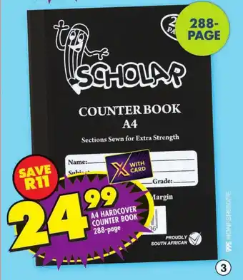 Shoprite A4 hardcover counter book 288-page offer