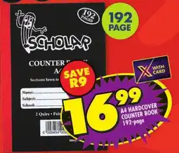 Shoprite A4 hardcover counter book 192-page offer