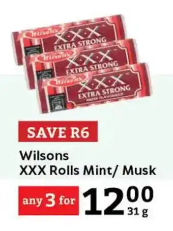 Oxford Freshmarket Wilsons XXX Rolls Mint/Musk offer