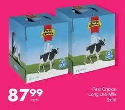 Save First Choice Long Life Milk offer