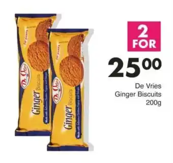 Save De Vries Ginger Biscuits offer