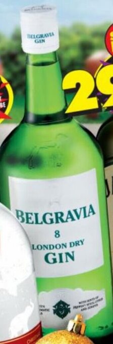 Shoprite Liquor Belgravia London Dry Gin 750ml offer