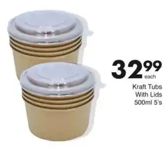 Save Kraft Tubs With Lids offer