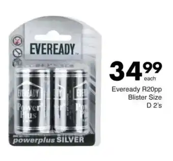 Save Eveready R20pp Blister Size D offer