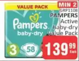 KitKat Cash and Carry PAMPERS Active Baby-dry Value Pack offer