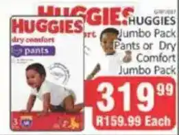 KitKat Cash and Carry HUGGIES Jumbo Pack Pants or Dry Comfort Jumbo Pack offer